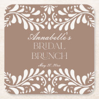 Azulejo Talavera Marrom Mocha Festa Brunch Nupcial