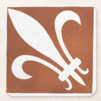 Porta-copo De Papel Quadrado Azulejo Vermelho Design de Arte Celular Irlandês