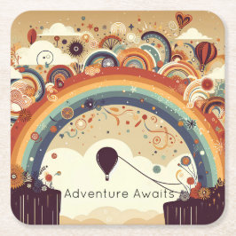 Porta-copo De Papel Quadrado Balão Flutuante