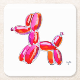 Porta-copo De Papel Quadrado Balloon Dog