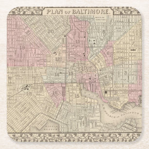 Porta-copo De Papel Quadrado Baltimore 4