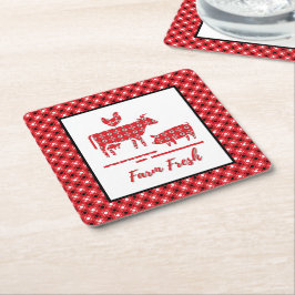 Porta-copo De Papel Quadrado Bandana Impressão