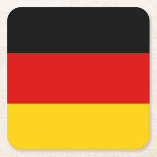 Porta-copo De Papel Quadrado Bandeira alemã