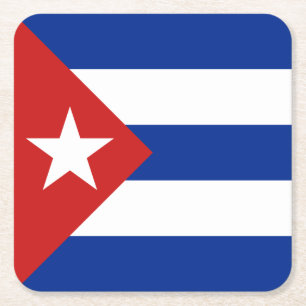 Porta-copo De Papel Quadrado Bandeira Cuba