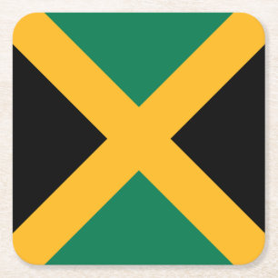 Porta-copo De Papel Quadrado bandeira da Jamaica