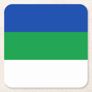 Porta-copo De Papel Quadrado Bandeira da República Komi