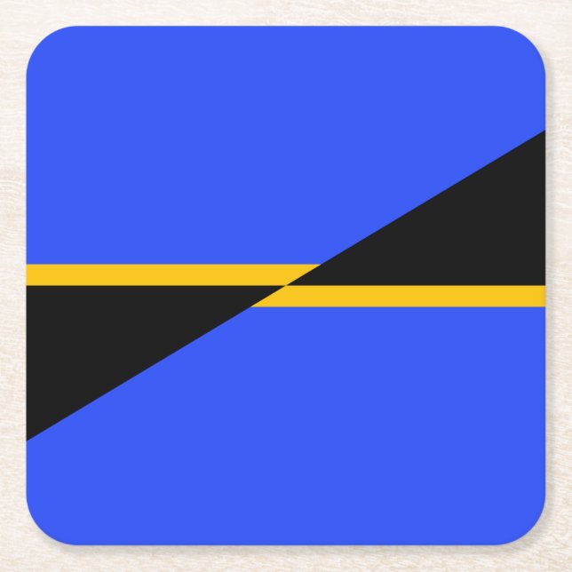 Porta-copo De Papel Quadrado Bandeira de Folsom, Califórnia (Frente)