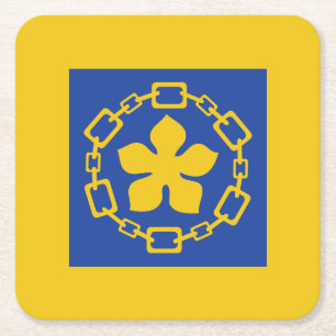 Porta-copo De Papel Quadrado Bandeira de Hamilton, Porta copos de Papel Quadrad