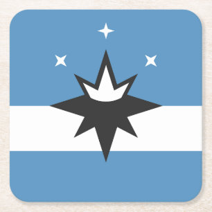 Porta-copo De Papel Quadrado Bandeira de Springfield, Missouri