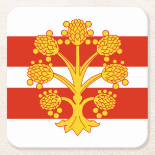 Porta-copo De Papel Quadrado Bandeira de Westmorland Square Paper Porta copos