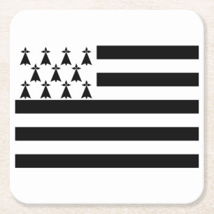 Porta-copo De Papel Quadrado Bandeira Patriótica da Bretânia Quadrada de Papel