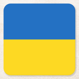 Porta-copo De Papel Quadrado Bandeira Patriótica da Ucrânia