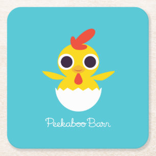 Porta-copo De Papel Quadrado Bandido o pintinho