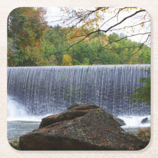 Porta-copo De Papel Quadrado Banner Elk, NC Waterfall