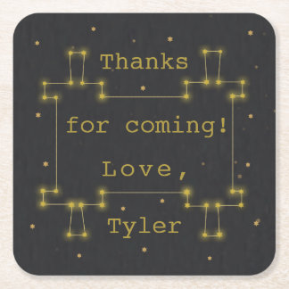 Porta-copo De Papel Quadrado Bar ou Bat Mitzvah Space Torah