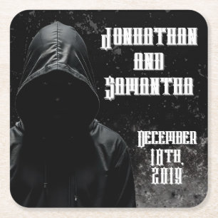 Porta-copo De Papel Quadrado Beber Coasters Assombrando Adeline Zade Meadows Za