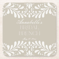 Beige Talavera Azulejo Espanhol Fiesta Bridal Brun