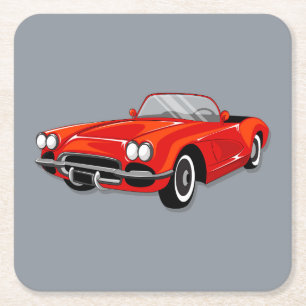 Porta-copo De Papel Quadrado Belo conjunto de Portas copos de carro antigo