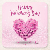 Belo Feliz dia de os namorados Rosa Hyacinth Heart