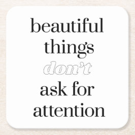 Porta-copo De Papel Quadrado Belo papel Porta copos