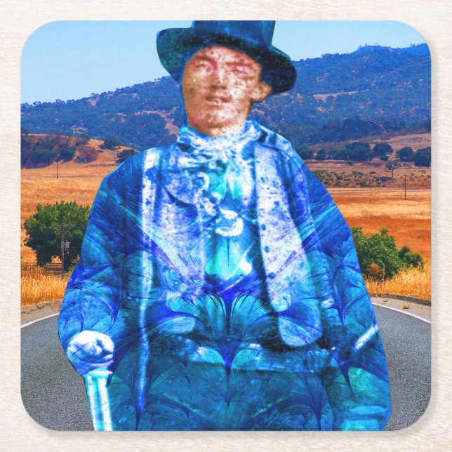 Porta-copo De Papel Quadrado Billy the Kid (Frente)