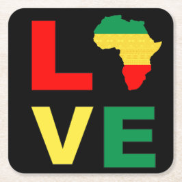 Porta-copo De Papel Quadrado Black History Month Melanin Men Women Girls & Boys