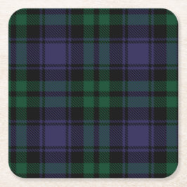 Porta-copo De Papel Quadrado Black Watch Tartan, Xadrez