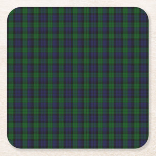 Porta-copo De Papel Quadrado Blackwatch Tartan