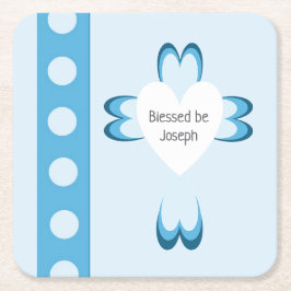 Porta-copo De Papel Quadrado Blessed Baptism Paper Napkin
