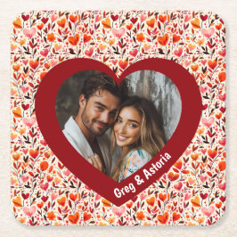 Porta-copo De Papel Quadrado Blooms Sensíveis