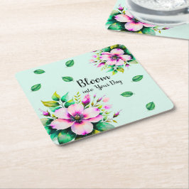 Porta-copo De Papel Quadrado Bloquear no seu dia