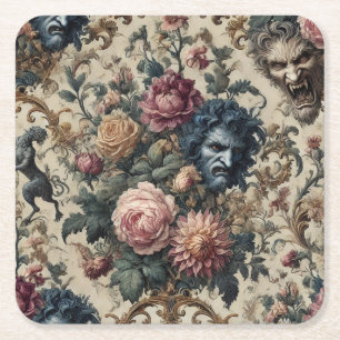 Porta-copo De Papel Quadrado Blue Moon Grimoire – Gótico Victoriano
