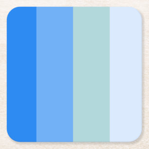 Porta-copo De Papel Quadrado Blue Stripes Maritime