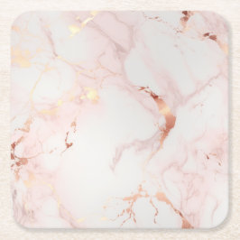 Porta-copo De Papel Quadrado Blush Porta copos de Bebida Petal