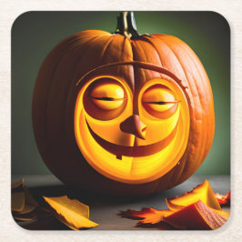 Porta-copo De Papel Quadrado Bobo Pumpkin Head