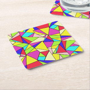 Porta-copo De Papel Quadrado BoChic.