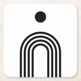 Porta-copo De Papel Quadrado Boho Celestial Sun