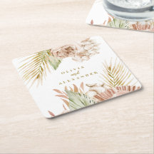 Boho Tropical Floral e casamento Palm