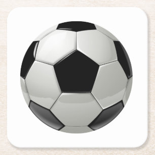Porta-copo De Papel Quadrado Bola de futebol de papel absorvente