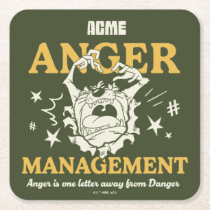 Porta-copo De Papel Quadrado BOLSAS DE CARRO™  TAZ™ ACME Anger Management