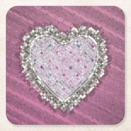 Porta-copo De Papel Quadrado Bom Amor Charm