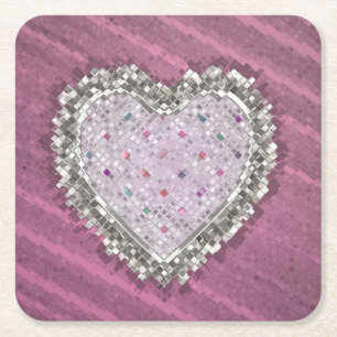 Porta-copo De Papel Quadrado Bom Amor Charm