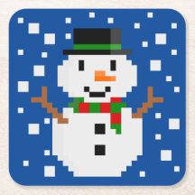Boneco de Neve de Pixel Art 1