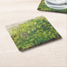 Porta-copo De Papel Quadrado Bonito Aquarela Pintura Gráfica Bush Floral