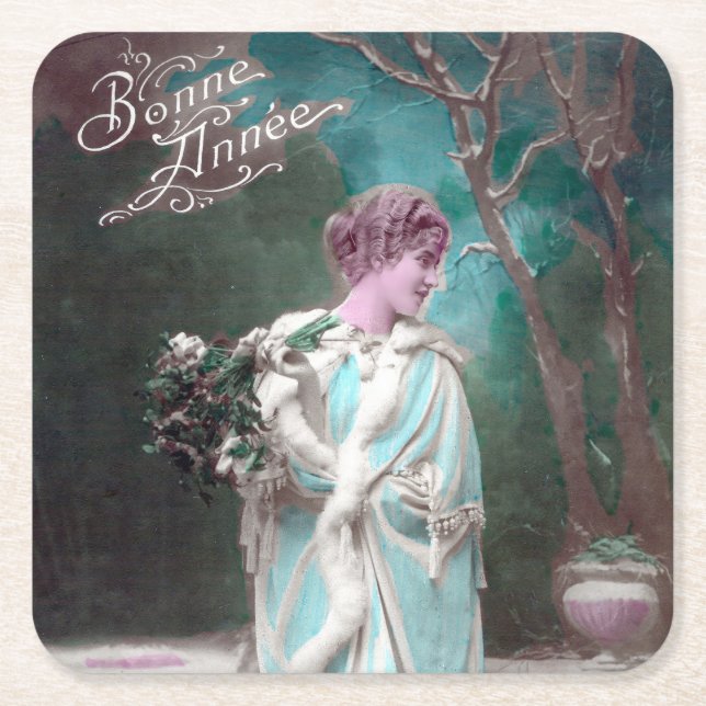 Porta-copo De Papel Quadrado Bonne Anner (Frente)