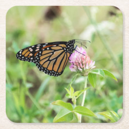 Porta-copo De Papel Quadrado Borboleta de monarca