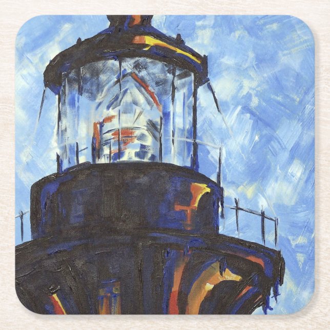 Porta-copo De Papel Quadrado Bordie Lighthouse Top (Frente)
