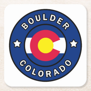 Porta-copo De Papel Quadrado Boulder Colorado