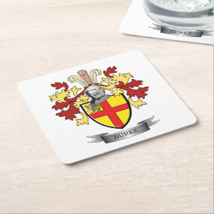 Porta-copo De Papel Quadrado Brasão de Burke