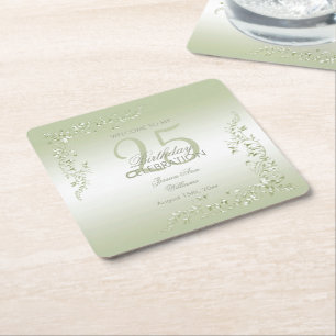 Porta-copo De Papel Quadrado Breezeway Decoration 25 Birthday